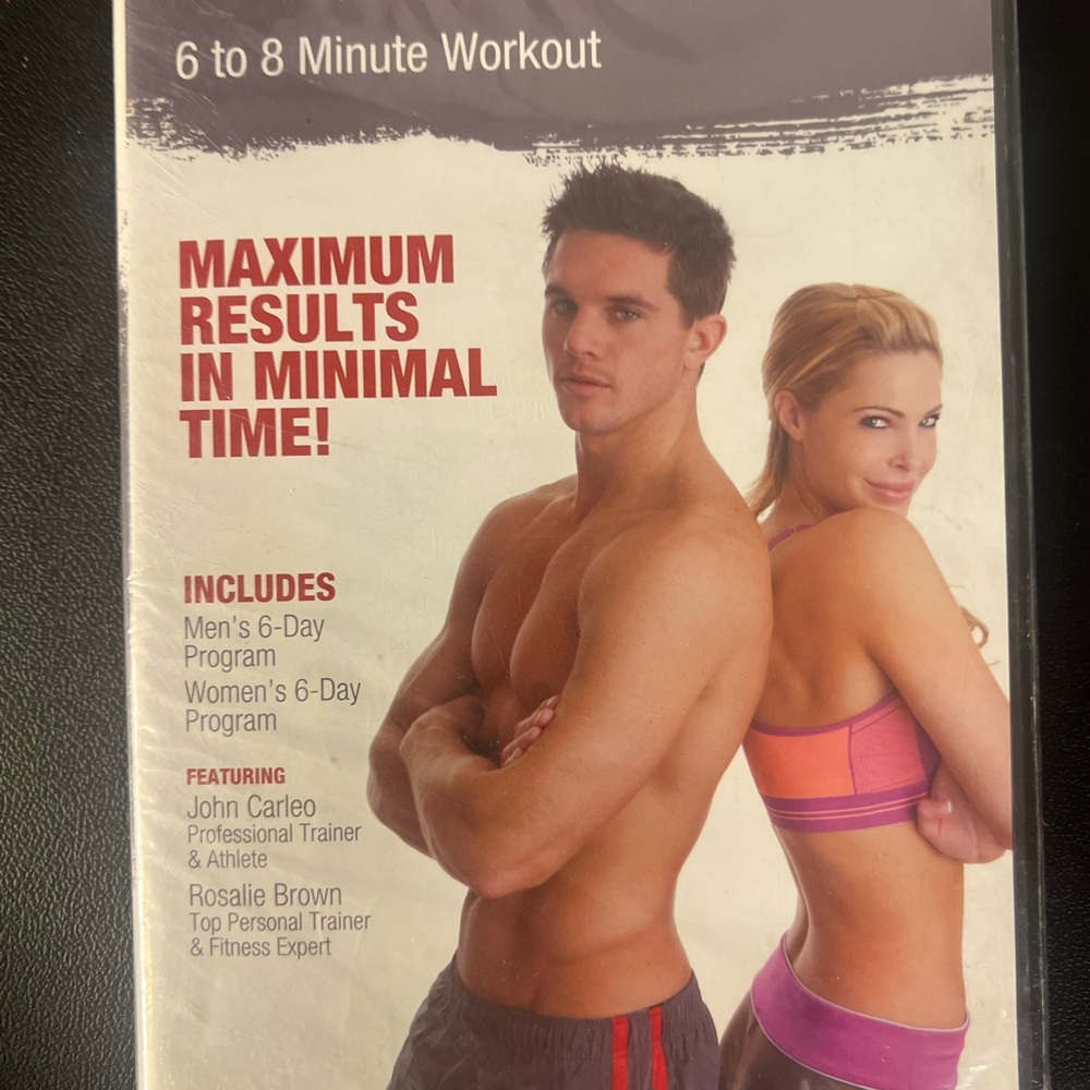 Total Gym 6 To 8 Minute Workout Maximum Results in Minimal Time (DVD) New Sealed